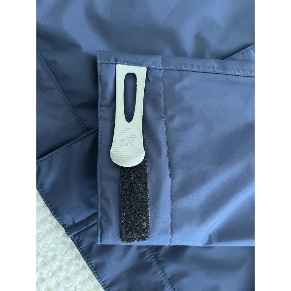 Zegna Sport Waterproof Rain Ocean Jacket Coat Mens Medium Navy Blue Windbreaker